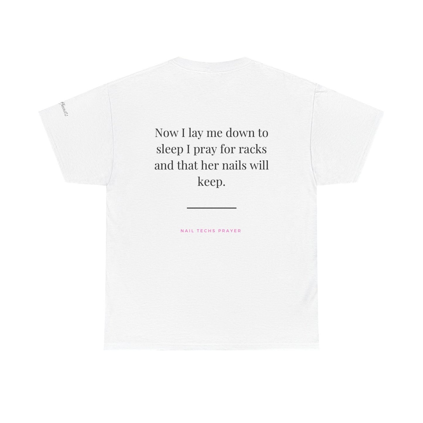 Rich Off Nails Unisex Heavy Cotton Tee - Nail Tech Prayer Graphic T-Shirt