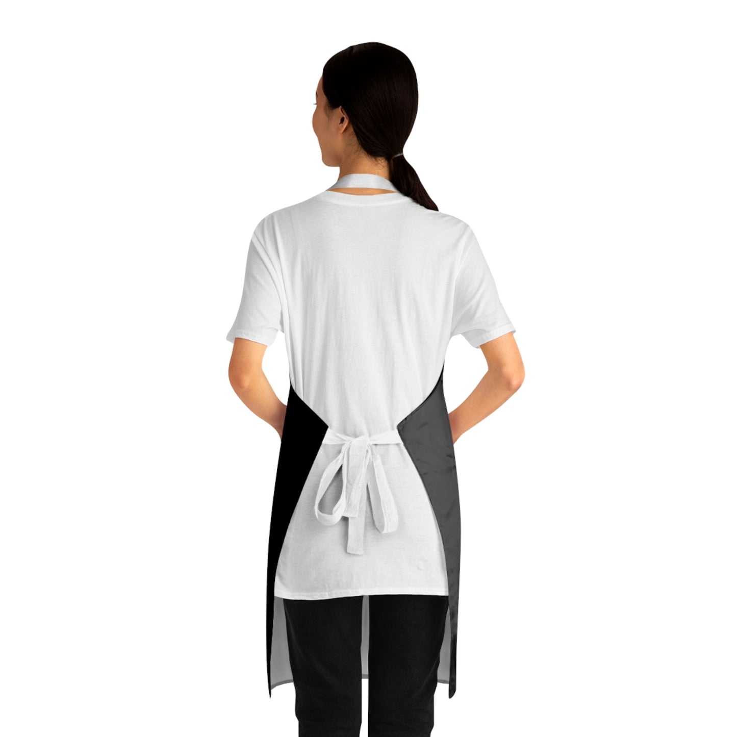 Stylish Black Apron with 'Rich Off Nails' Design – Perfect for Nail Artists and Chefs