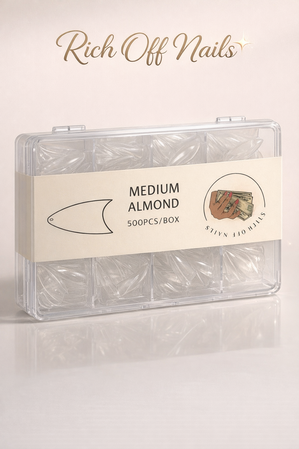 Medium almond tips