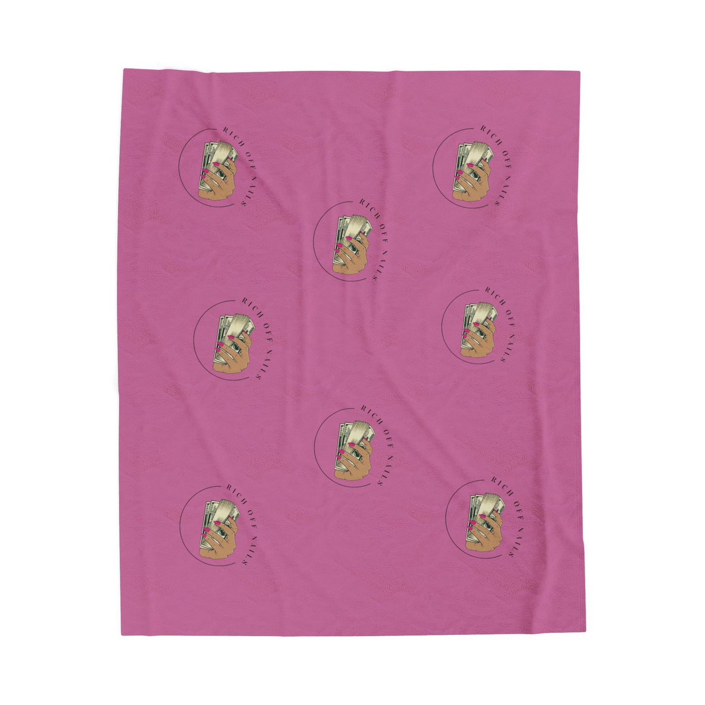 Cozy Velveteen Plush Blanket with Inspirational Design