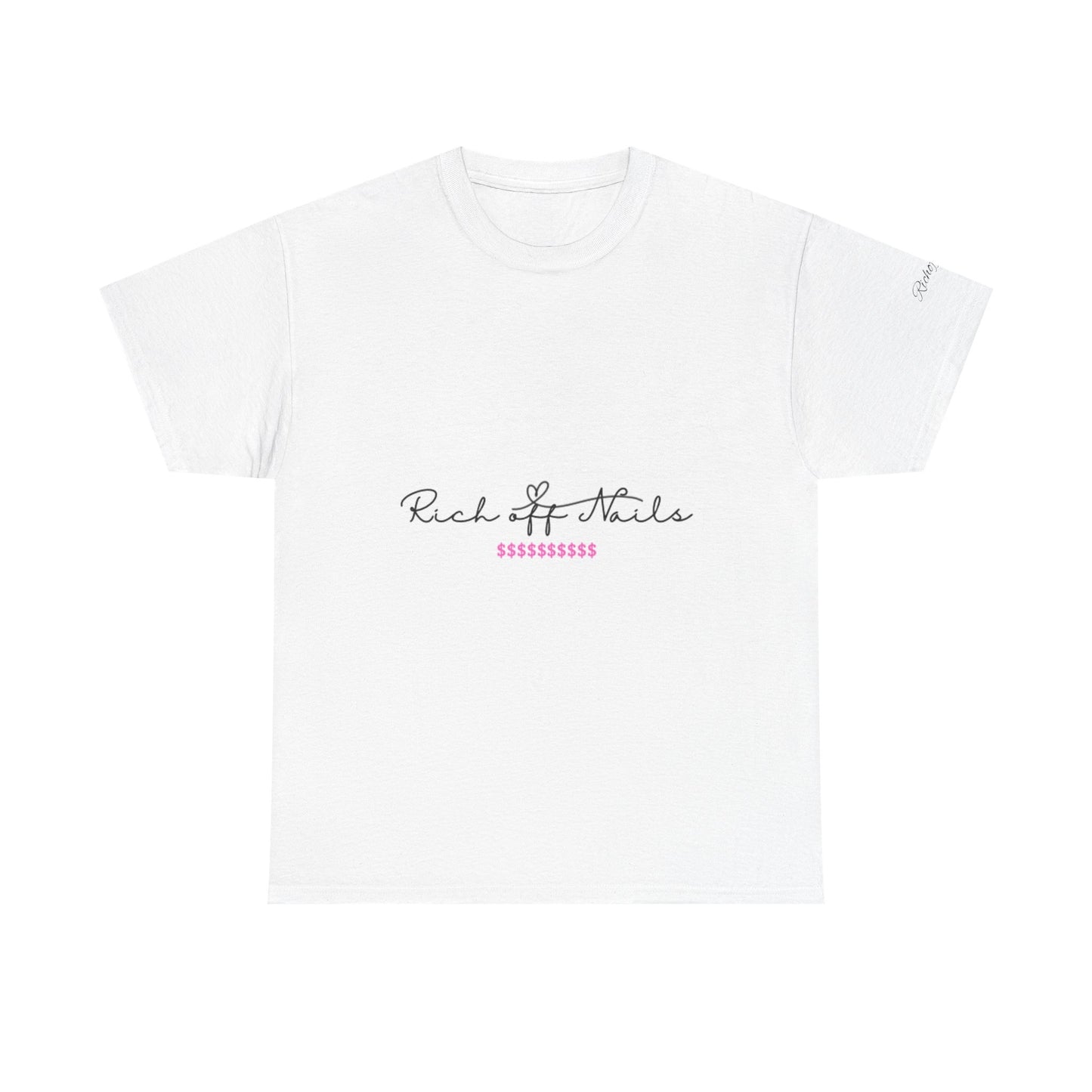 Rich Off Nails Unisex Heavy Cotton Tee - Nail Tech Prayer Graphic T-Shirt