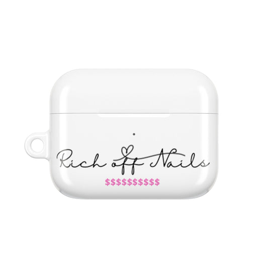Designer AirPod Cases - "Rich off Nails" Stylish Protectors