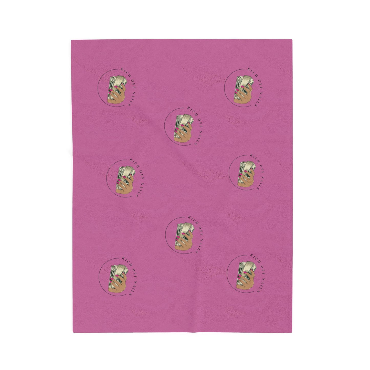 Cozy Velveteen Plush Blanket with Inspirational Design